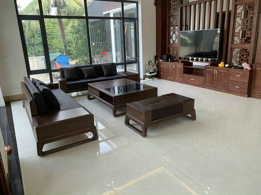 Bộ Bàn Ghế Sofa gỗ phòng khách hiện đại