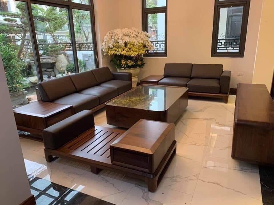 Sofa Gỗ 2 Văng Cao Cấp