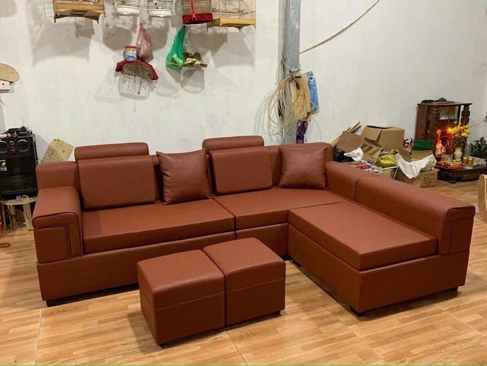 Sofa Bề Mặt Nỉ 3 Tay Khung Keo